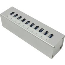 Разветвитель Orico    A3H10-SV    10-Port USB3.0 HUB + Б.п.