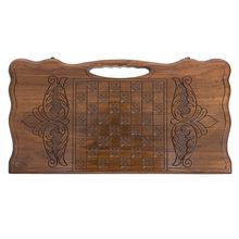 Нарды резные "Корабль-2" с ручкой 60