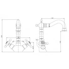 Смеситель для раковины Aksy Bagno Lucia 202 Chrome