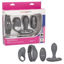 California Exotic Novelties Серый вибронабор Silicone Remote Adventure Set (серый)