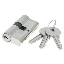 Цилиндр для замка Extreza AS-70 ключ-ключ 25x10x35 (30 40) матовый хром F05