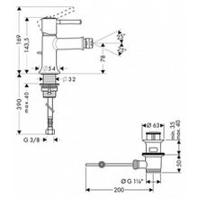 Смеситель Hansgrohe Talis Classic 14120000 для биде