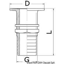 Osculati Boccola di ottone 35 mm, 18.531.35
