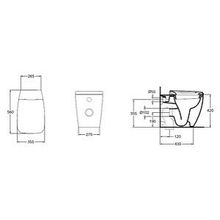 Унитаз приставной Ideal Standard Ventuno T316301