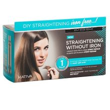 Набор Восстановление для выпрямления волос с секущимися кончиками Kativa Iron Free
