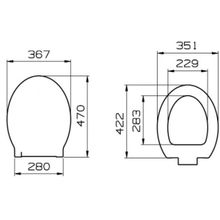 Vitra Крышка-сиденье Sunrise 75-003-009 с микролифтом