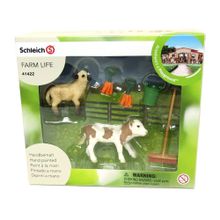 Schleich Уход за животными с теленком и ягненком