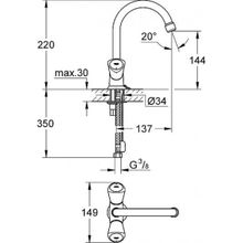 Смеситель Grohe Costa S для раковины, 21338001