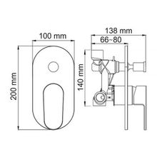 Wasserkraft Donau 5361 хром для ванны и душа