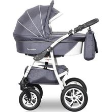 Caretto 2 в 1 Adriano бирюза белая кожа