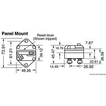 Osculati Built-in thermal switch 120 A, 02.750.12