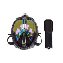 Маска для плавания затемненная с принтом (размер L XL)