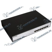 Коммутатор 1U 19" RM D-Link "DGS-1008MP A2A" 8 портов 1Гбит сек. (ret) [140448]