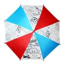 Зонтик для раскрашивания Тачки 2. Молния МакКуин и Мэтр, с маркерами (01336)