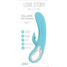 Lola toys Голубой вибратор Love story Gone with the wind of pleasure - 21 см.