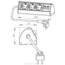 Розетка Evoline Dock Desk Data 930.04.783