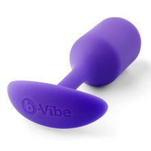 b-Vibe Фиолетовая пробка для ношения B-vibe Snug Plug 2 - 11,4 см. (фиолетовый)