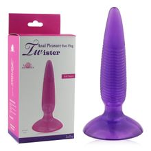 Анальная втулка Twister фиолетовая 12 см