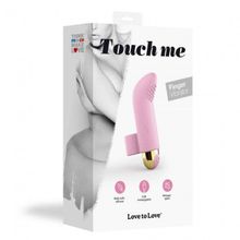 Love to Love Розовый вибратор на палец Touch Me - 8,6 см. (розовый)