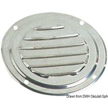 Osculati Round lowred vent polished SS Ø 125mm +fly screen, 53.301.68