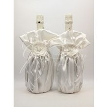 Украшение на свадебное шампанское Gilliann GLS168