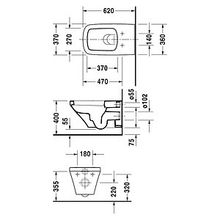 Унитаз подвесной Duravit DuraStyle 2537090000