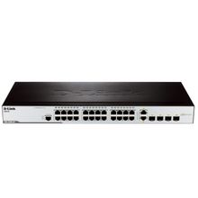 D-Link DES-3200-28, 24-Port 10 100Mbps + 2 Combo 1000BASE-T SFP + 2 SFP L2 Management Switch p n: DES-3200-28 C1A