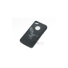 Силиконовая накладка для iPhone 4 4S вид №24 black