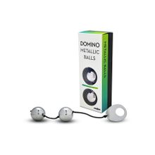 Металлические вагинальные шарики RANGE DOMINO METALLIC BALLS Серебристый