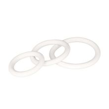 Набор из 3 белых эрекционных колец White Rubber Ring Set