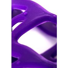 Фиолетовая насадка-сетка на пенис - 7,5 см. (87876)