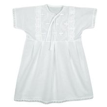 Трон Плюс для крещения на завязках, шитье белая