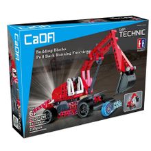 Конструктор Cada Technics экскаватор c инерционным механизмом, 235 деталей - C52012W