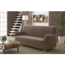 Чехлы на диван: Чехол "KARNA" MILANO для дивана  на трехместный диван цвет коричневый
