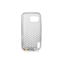 Чехол Clever Case TPU Nokia 5230 ромбы прозрачный