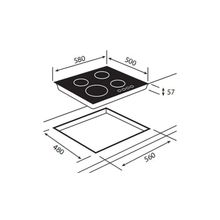 TEKA Варочная поверхность Teka ER 60 4G AI AL CI