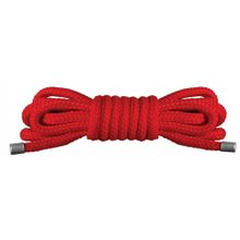 Красная нейлоновая верёвка для бандажа Japanese Mini - 1,5 м. Красный