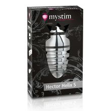 MyStim Металлическая анальная пробка Hector Helix Buttplug S - 10 см.