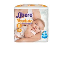 Libero Newborn Size 2 (3-6 кг) 26 шт