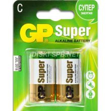 Батарейка щелочная C (LR14) GP Super Alkaline