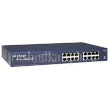 16-port 10 100 1000 Mbps switch with external power supply (for rack-mount)