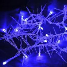 SHLights Гирлянда светодиодная с декором Сосульки, 30 LED, для помещений, 8 режимов мигания, синий (ICLD30-B)