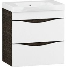 Am.Pm Мебель для ванной Like 65 R, подвесная, белый глянец, венге