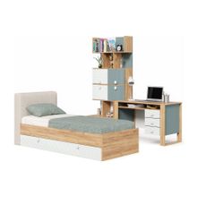 Алмаз. Любимый дом Модекс-2 Детская спальня №19 (Дуб золотой Белый Голубой)