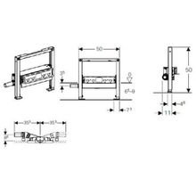 Монтажный элемент Geberit Duofix (111.593.00.1) (душевой трап) (пониженная монтажная высота)