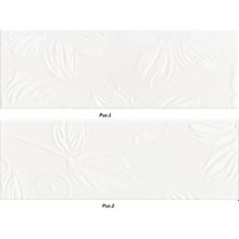 Керамическая плитка Domino White 2 вида рисунка декор 20х60