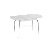 Стол обеденный раздвижной со стеклом Рио