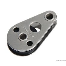 Osculati SS footblock 1pulley horizontal-mounting 25x5, 55.511.75