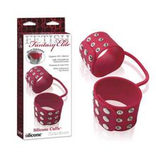  Силиконовые наручники SILICONE CUFFS RED