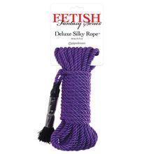 Pipedream Фиолетовая веревка для фиксации Deluxe Silky Rope - 9,75 м. (фиолетовый)